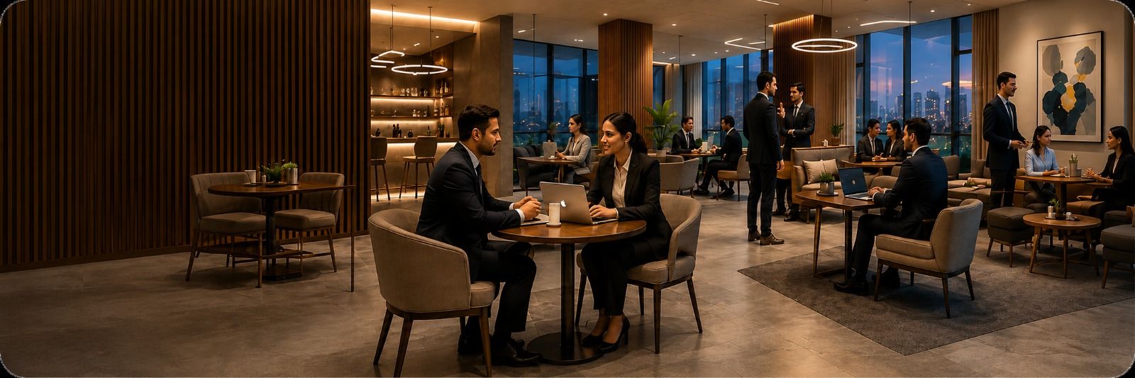 Premium residents social lounge