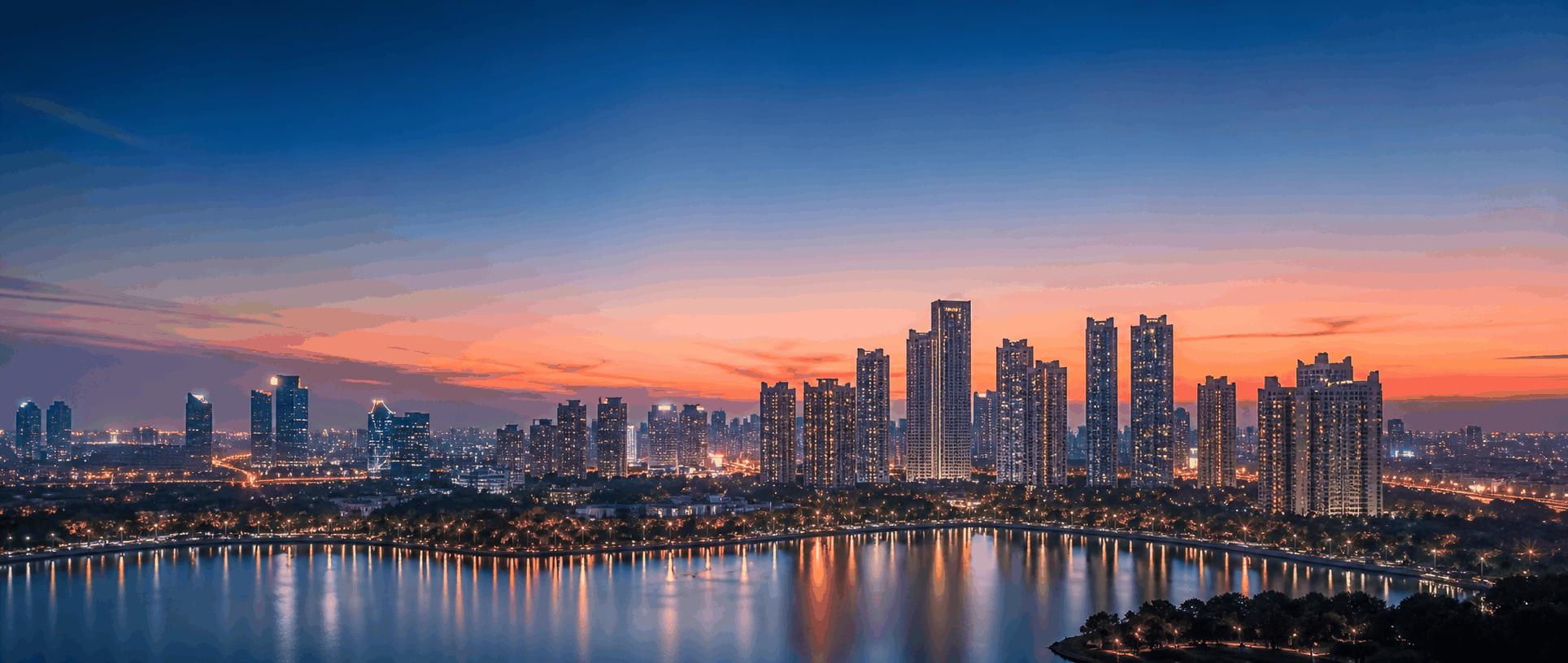 Gurugram skyline view